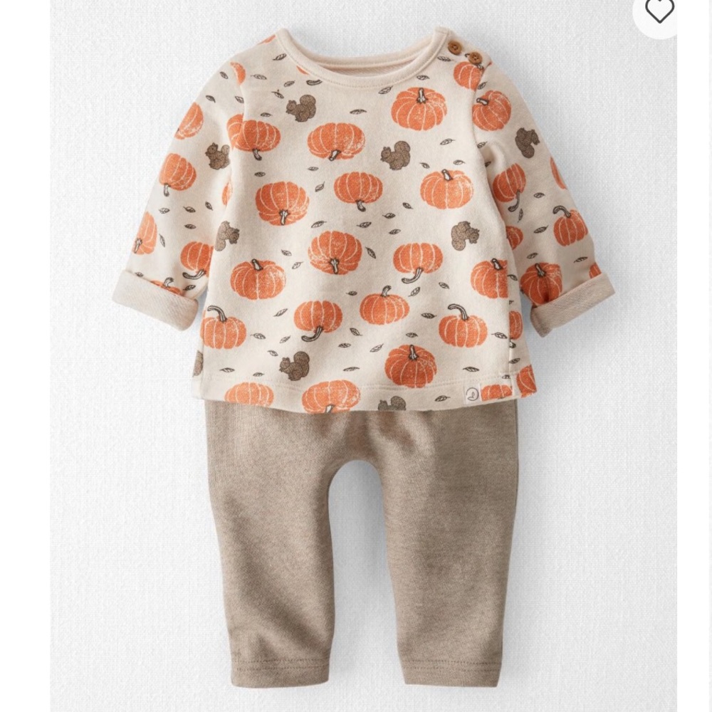 Little Planet Organic Cotton Pumpkin 2-piece Set